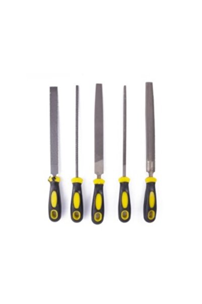 Benson 5-piece workshop set — metal files and wood rasps, Benson, yellow