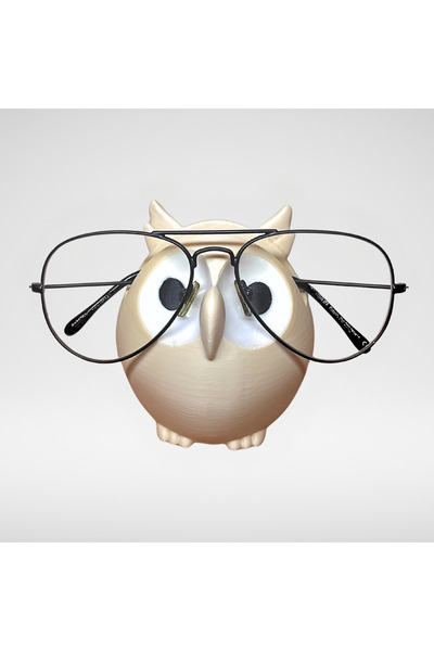 Three Dittle Birds Owl Glasses Stand – Desktop Organizer Decorative Glasses Holder