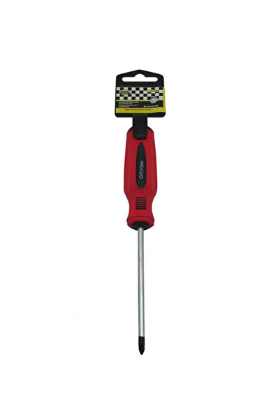 Benson Pozidriv screwdriver PZ 1, Chrome-Vanadium, 100 mm, ergonomic handle, Red