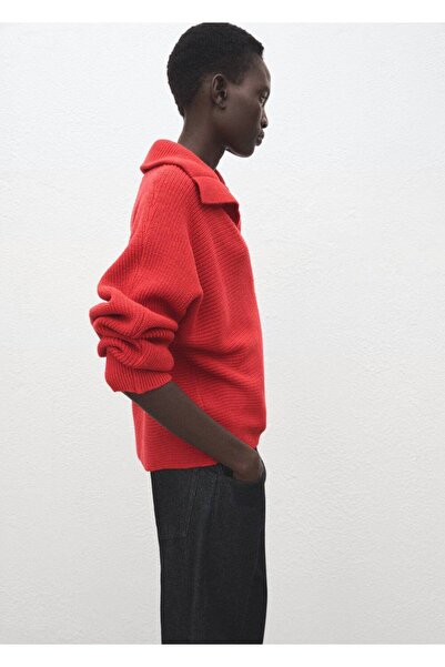 MANGO Woman Polo yaka ribana kazak