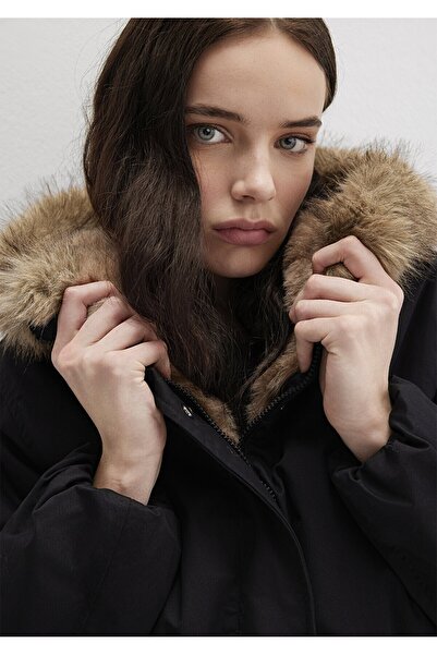 Mavi PARKA CU GLUGĂ Negru