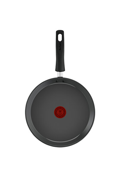 TEFAL + 25 cm Crepe Pan, Non-stick Ceramic, Thermo-Signal, Induction, Grey