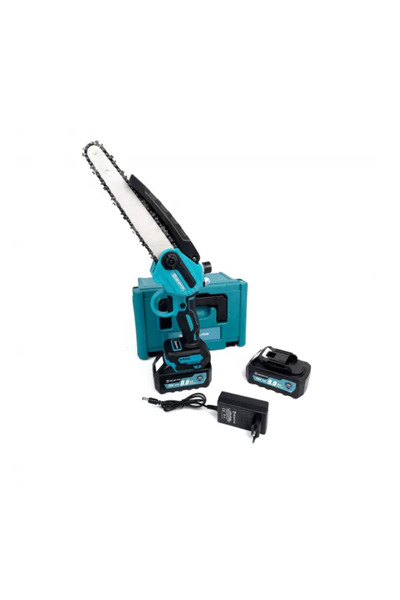 Kraft Royal Mini Drujbă cu Sistem de Ungere, 2 Acumulatori 36V 8Ah, Lama 8 Inch (20 cm) și 2 Lanțuri KraftRoyal