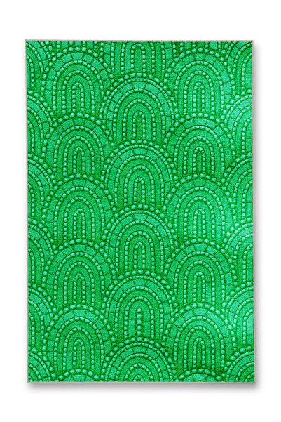 Rugs Modern Halı سجادة ديكور حديثة من MOSSO بنمط هندسي أخضر اللون وقاعدة منسو...