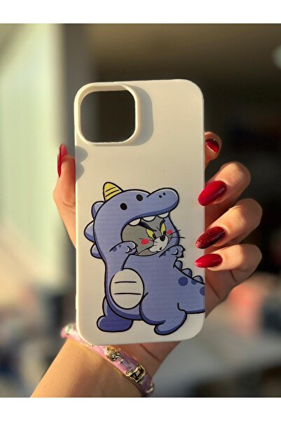 CaseKİdükkan غطاء هاتف متوافق مع آيفون 17 مصنوع من السيليكون مع نمط منفوش داخ...