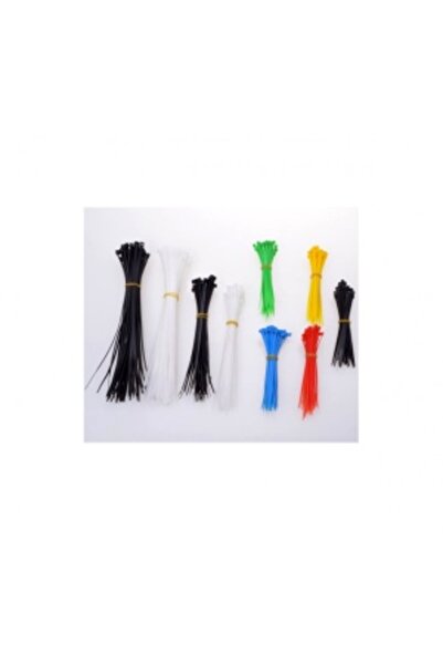 Filmer Set of 450 Cable Ties for Fine Electronics - - 3 Sizes - Multicolor