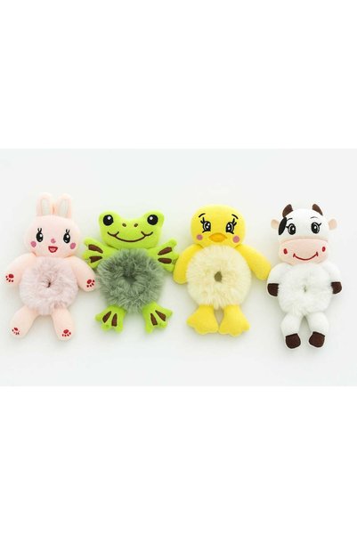 CARAVSTORE Plush Frog Hair Clip
