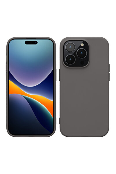 KWmobile Case for Apple iPhone 14 Pro, Silicone, Gray, 59081.155