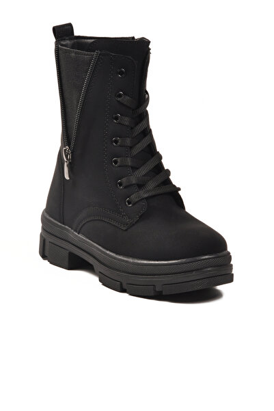 AYAKMOD Black Fleece Inside Non-Slip Sole Girls' Boots G-1001 F Frmr