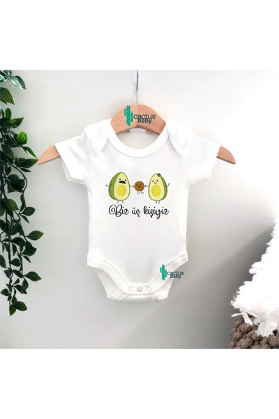 CACTUS COLLECTION Avocado Family Baby Bodysuit 100% Cotton