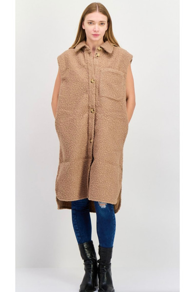 Threadbare fur jacket