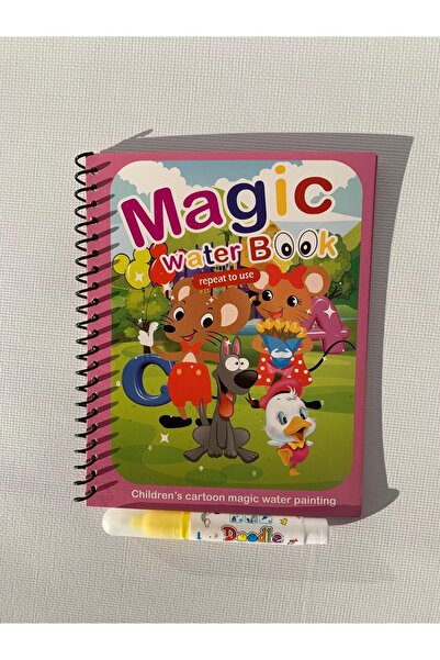 Fun4u SEVİMLİ FARELER Magic Book Eğitici İngilizce Sihirli Boyama Kitabı Su K...