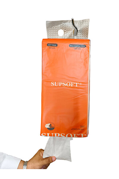 SOFT Supsoft Pack of 6 Wall Hanging Tissues 4Ply Contains 1380 Tissues Each