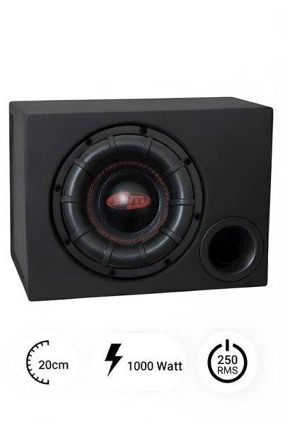 bm audio BOSCHAMANN KABİNLİ 1000 WATT 250 RMS SPL 20 CM SUBWOOFER BAS KABİNLİDİR