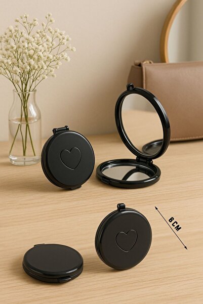 COCEM Cep Aynası Katlanabilir Kalpli Şık Tasarım