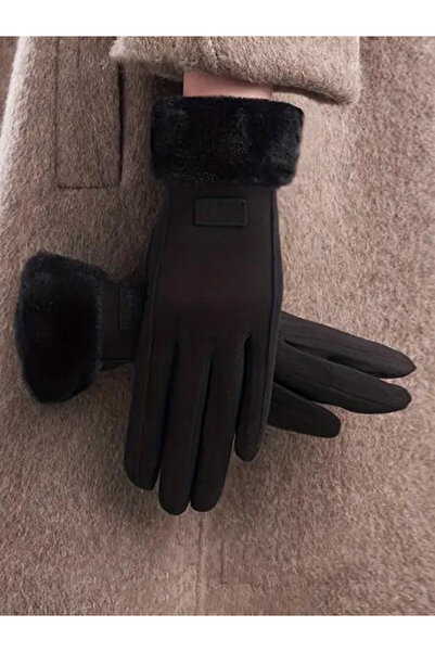 glomod Kadın Siyah Eldiven