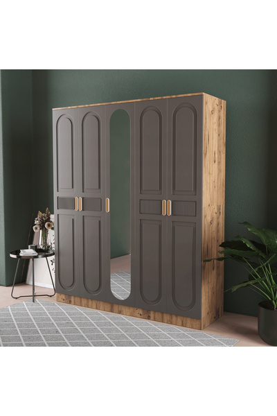 Teen & Bright DOVA 5 KAPAKLI GARDIROP - MDF KAPAK