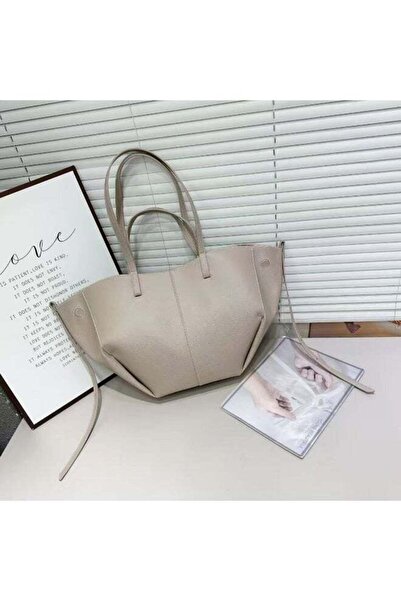 Pollen Shoulder Totebag, Leather Material, SMALL SIZE