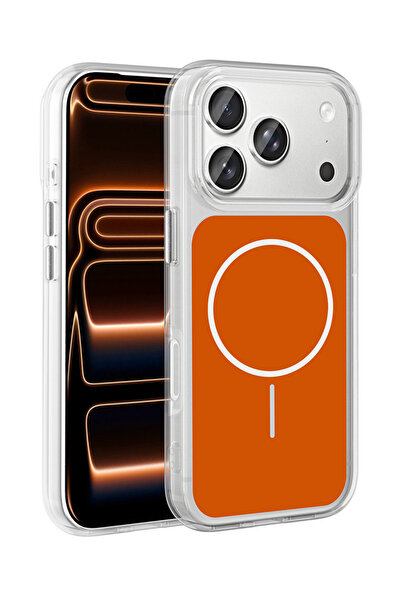 Rivor غطاء سيليكون شفاف صلب لهاتف آيفون 17 برو ماكس مع تفاصيل معدنية للأزرار ...