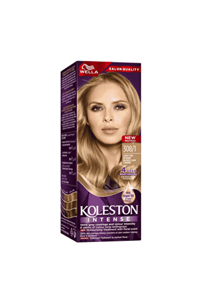 wella koleston Koleston Intense Light Ash Blonde Hair Color 308/1 - 100ml