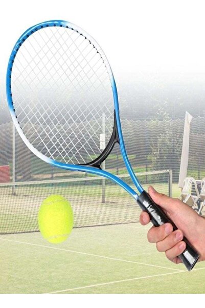 Generic 1-Piece Tennis Racket with Ball Set