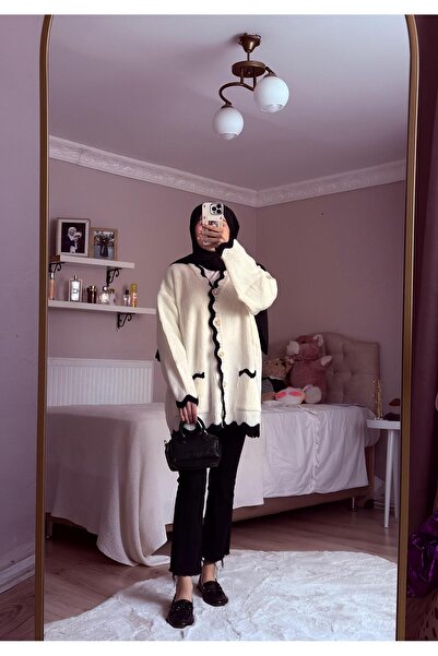 SA Boutique İnci Düğmeli Hırka