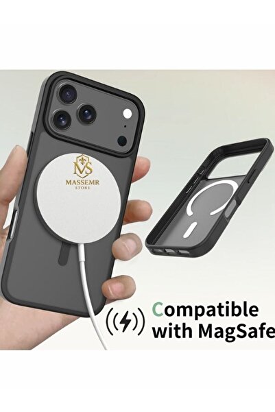 Massemr Apple iPhone 17 Pro Compatible Magsafe Magnetic Transparent Silicone Case – Premium Quality Protection Cover