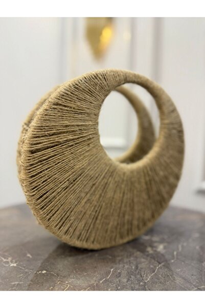 EL YAPIMI Round Straw Bag