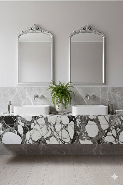 Generic Luxury decorative mirror set 100x60 cm