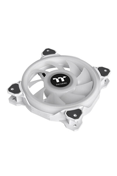 THERMALTAKE Riing Quad 12 RGB Radiator Fan TT Premium Edition 3 Fan - White (Controller included)