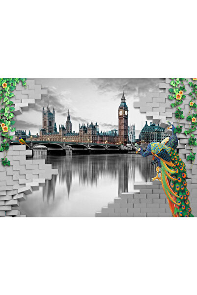 VIODESIGN Fototapet 3D, Flori Vaze, autoadeziv, multicolor, 120x200 cm 3D80