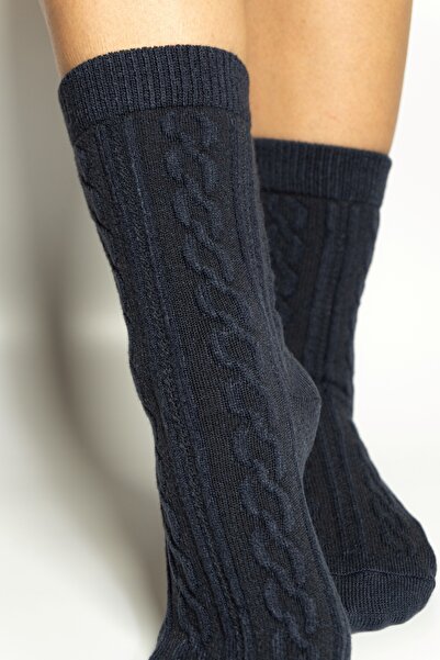 Rumon Thick Textured Bamboo Winter Embossed Women's Socks