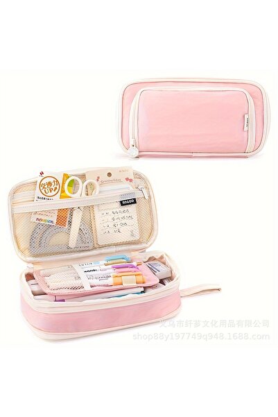 synshop Kawaii Travel Geniş Kapasiteli Oxford Kumaş Çok Bölmeli Büyük Boy Kal...