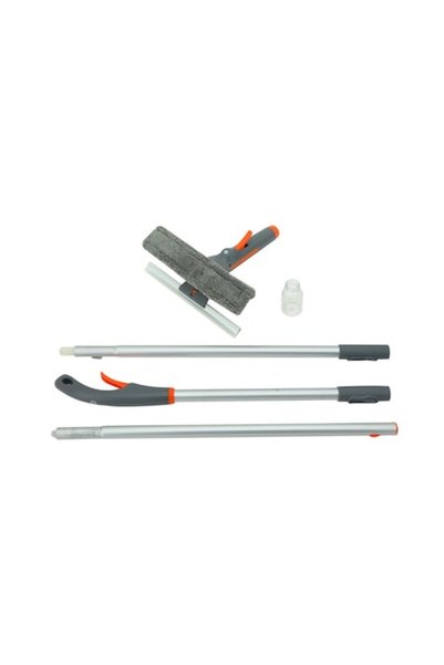 SENEX Racletă profesională pentru geamuri cu coadă lungă de 1,75 m, braț telescopic și dozator de lichid - BBS1044