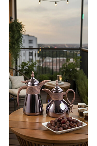 Generic Bronze Thermos Set (Double-Layer Stainless Steel)