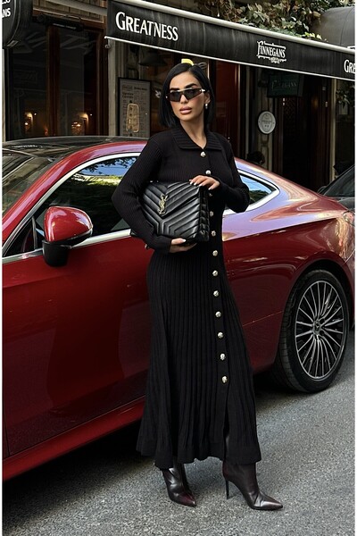 MEECY Long Knitwear Dress