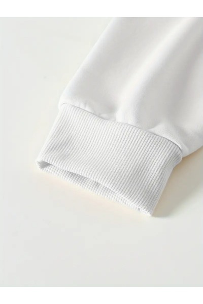 LAYORA Double-Sided Printed Casual Loose Adjustable Hooded Sweatshirt for Men