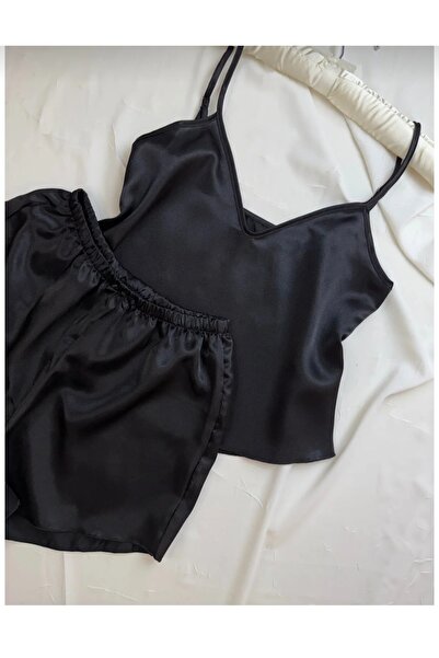 LİA Underwear Adjustable Strap Satin Pajama Set