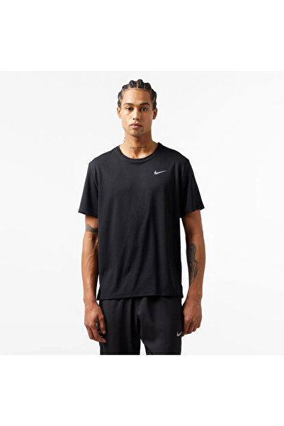 Nike Dri-Fit Miler Erkek Siyah T-Shirt