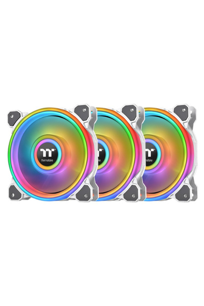 THERMALTAKE Riing Quad 12 RGB Radiator Fan TT Premium Edition 3 Fan - White (Controller included)