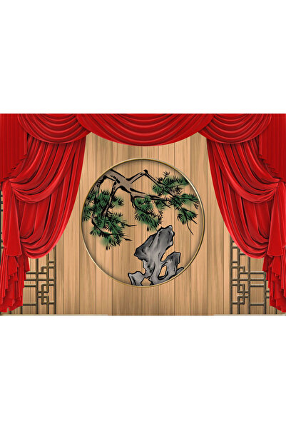 VIODESIGN Fototapet 3D, Dormitor Rosu Lemn, autoadeziv, multicolor, 80x120 cm 3D84