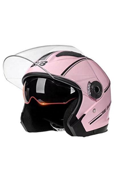 FIXATO Cască de motocicletă/scuter Italia, vizieră dublă, protecție UV, mărim...