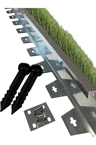 Genel Markalar Garden Sert Düz Metal Galvaniz Çim Ayırıcı 12 M 6 x 2 M Çim Sı...