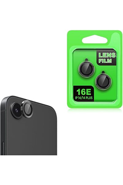 salesalbutik واقي عدسة الكاميرا لهاتف آيفون 16E من الزجاج المقوى باللون الأسود