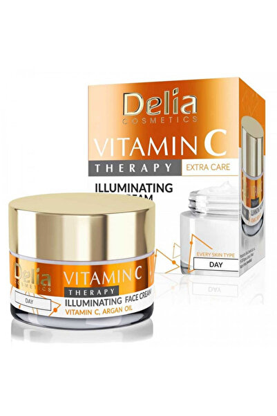 Delia Cosmetics كريم الوجه ليلي نهاري علاجي فيتامين سي من ديليا حجم 50 مل