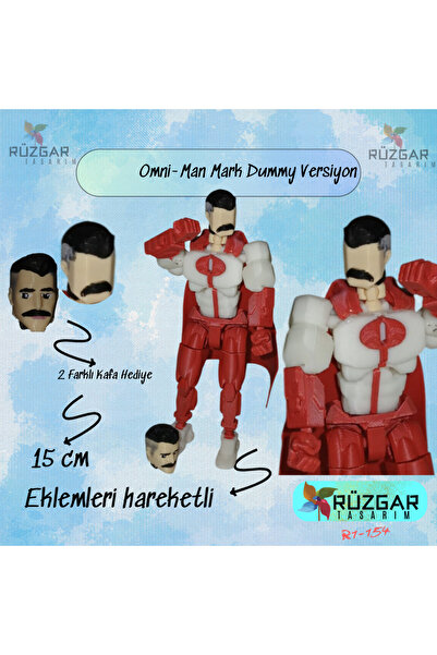 Rüzgar Tasarım Invincible Omni-Man Mark All Joints Movable Robot Dummy Action Figure Toy Titan 13