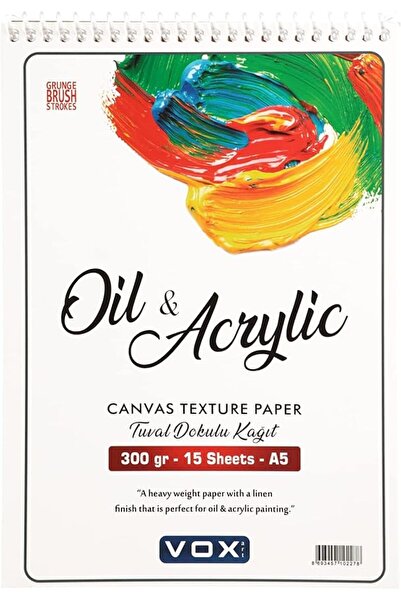 salesalbutik Caiet pentru vopsea acrilică Art 300 gr A5-15 coli 3278197158434