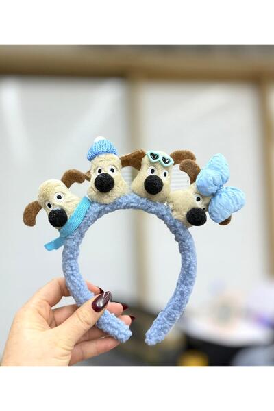 Madam Nora Cute Crown with Plush Dog Figure |   Children & Adult Party Hair Accessory