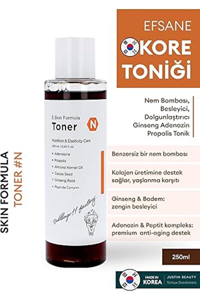 Genel Markalar N Skin Formula Toner 250ml Nem Bombası, Besleyici, Dolgunlaştı...