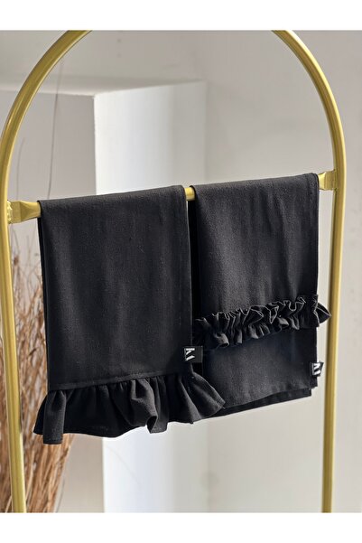 KaiAtelier 2Li Dark Keten Kurulama Bezi Seti